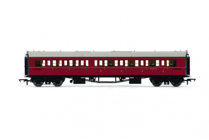 Vagón osobní HORNBY R4767 - BR Collett Coach Corridor Composite RH, Maroon Hornby R4767