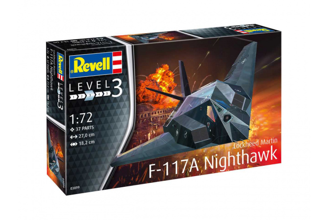 Lockheed Martin F-117A Nighthawk Stealth Fighter (1:72) Revell 03899