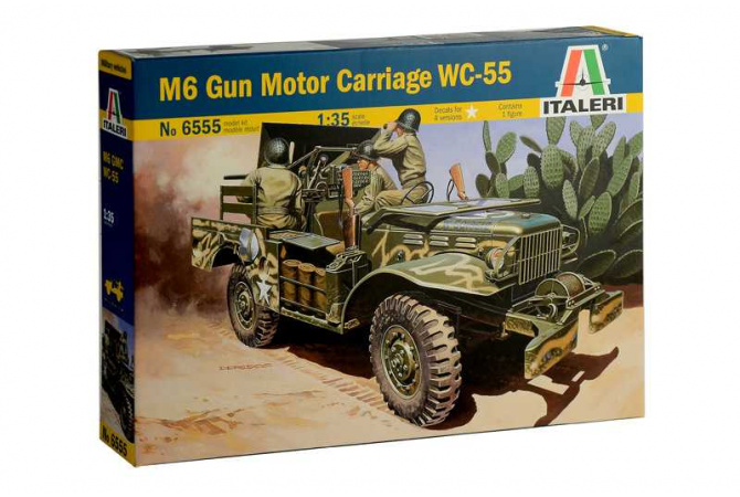 M6 GUN MOTOR CARRIAGE WC-55 (1:35) Italeri 6555