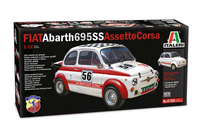 FIAT Abarth 695SS/Assetto Corsa (1:12) Italeri 4705