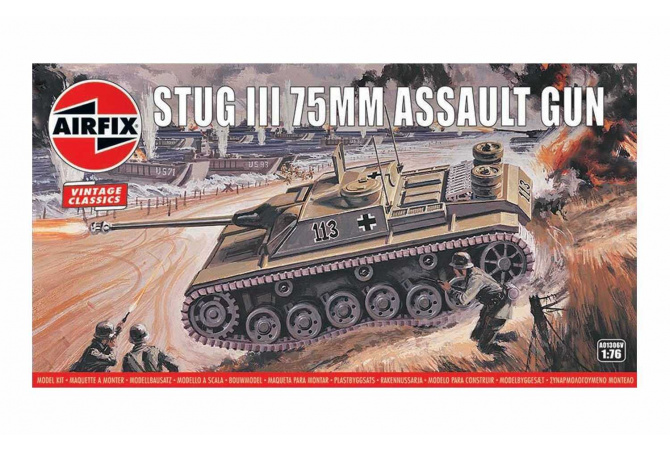 Stug III 75mm Assault Gun (1:76) Airfix A01306V