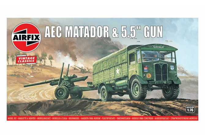 AEC Matador & 5.5" Gun (1:76) Airfix A01314V