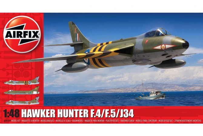 Hawker Hunter F.4/F.5/J.34 (1:48) Airfix A09189