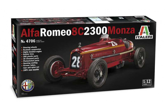 ALFA ROMEO 8C 2300 Monza (1:12) Italeri 4706
