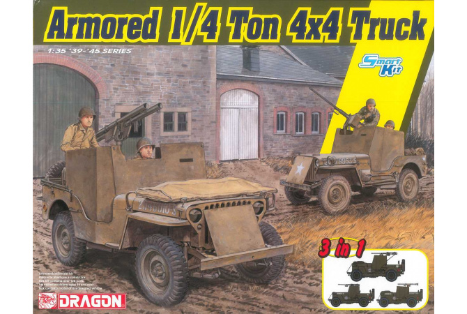 Armored 1/4-Ton 4x4 Truck 3v1 (1:35) Dragon 6727