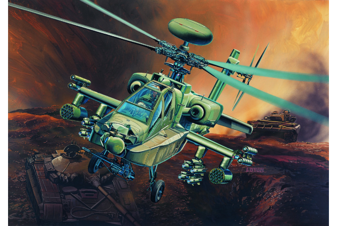 AH-64D LONGBOW (1:48) Academy 12268