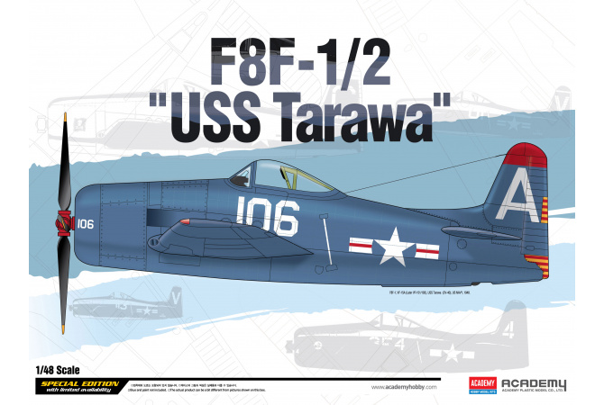 F8F-1/2 "USS Tarawa" LE: (1:48) Academy 12313