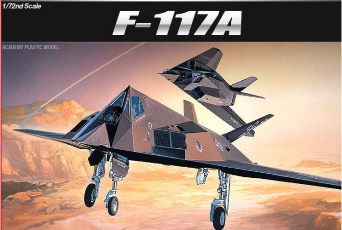 F-117A STEALTH FIGHTER/BOMBER (1:72) Academy 12475