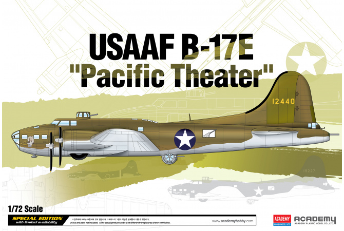 USAAF B-17E "Pacific Theater" (1:72) Academy 12533