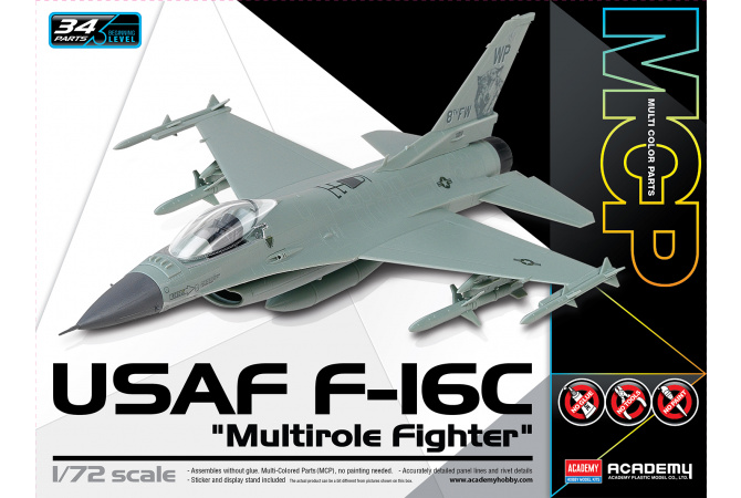 USAF F-16C "Multirole Fighter" MCP (1:72) Academy 12541