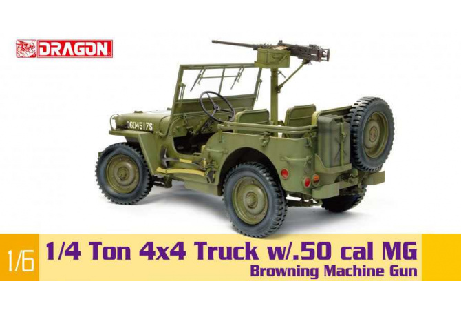 1/4-Ton 4x4 Truck w/M2 .50-cal Machine Gun (1:6) Dragon 75052