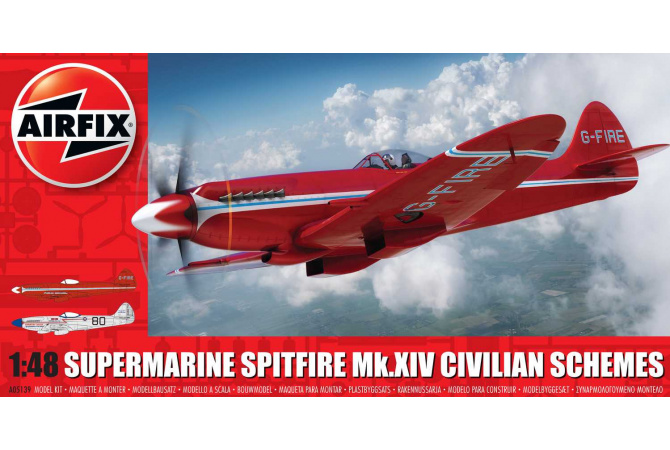 Supermarine Spitfire MkXIV Civilian Schemes (1:48) Airfix A05139