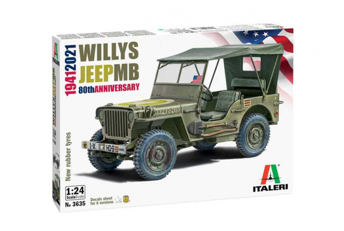 Willys Jeep MB (1:24) Italeri 3635