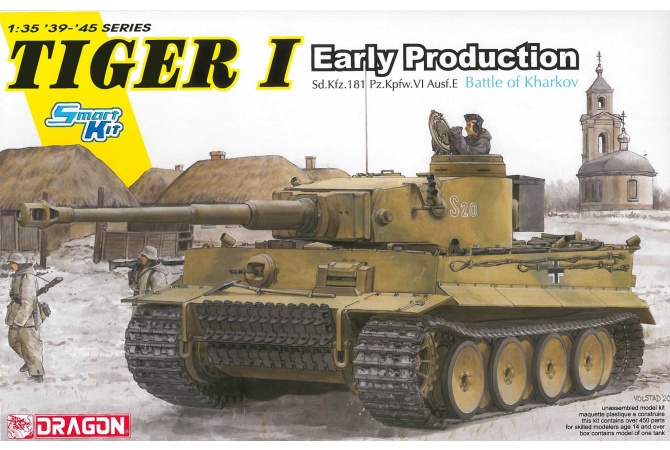 Tiger I Early Production Battle of Kharkov (Smart Kit) (1:35) Dragon 6950