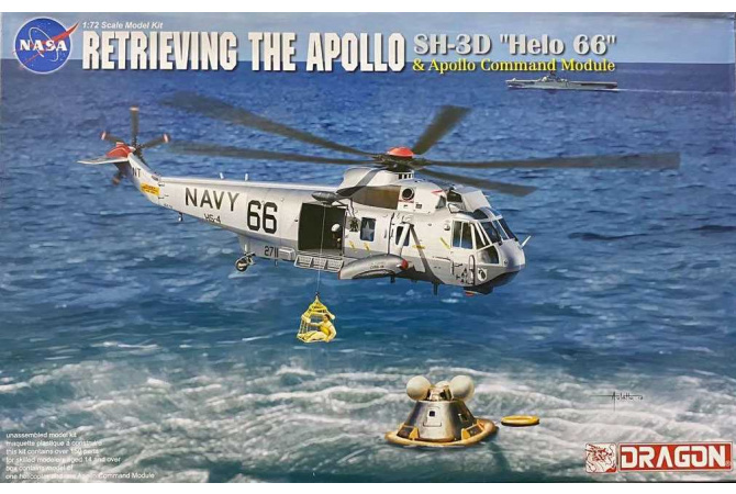 Apollo Recovery SH-3D "Helo 66" & Apollo Command Module (1:72) Dragon 11026