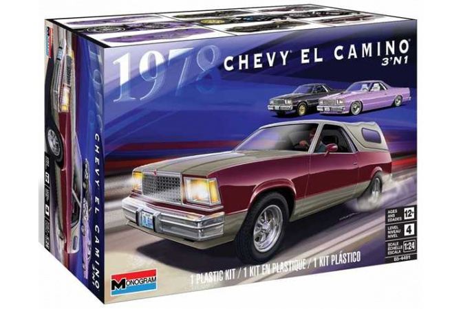 '78 Chevy® El Camino® 3 in 1 (1:24) Monogram 4491