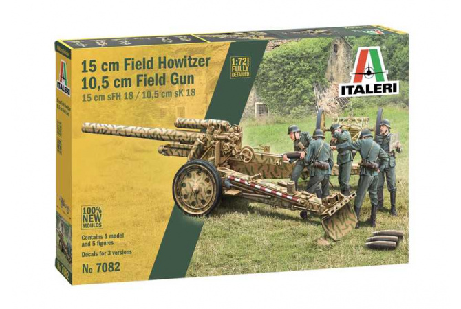 15 cm Field Howitzer / 10,5 cm Field Gun (1:72) Italeri 7082