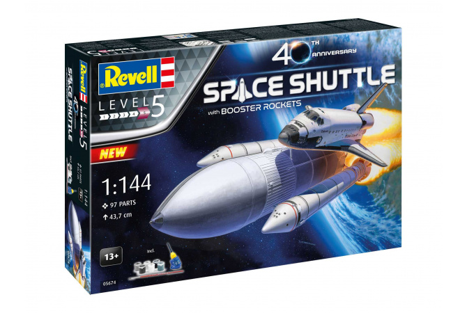 Space Shuttle & Booster Rockets - 40th Anniversary (1:144) Revell 05674