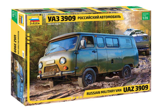 UAZ 3909 Russian Military Van (1:35) Zvezda 3644