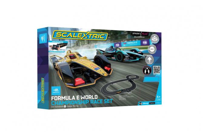 Autodráha SCALEXTRIC C1423P - Formula E Race Set (Spark Plug) (1:32)(1:32) Scalextric C1423P