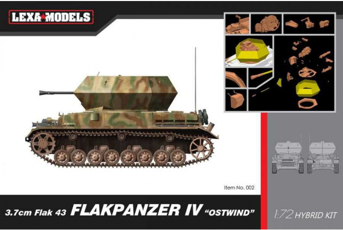 3.7cm FlaK 43 Flakpanzer IV "Ostwind" (1:72) Dragon 7535