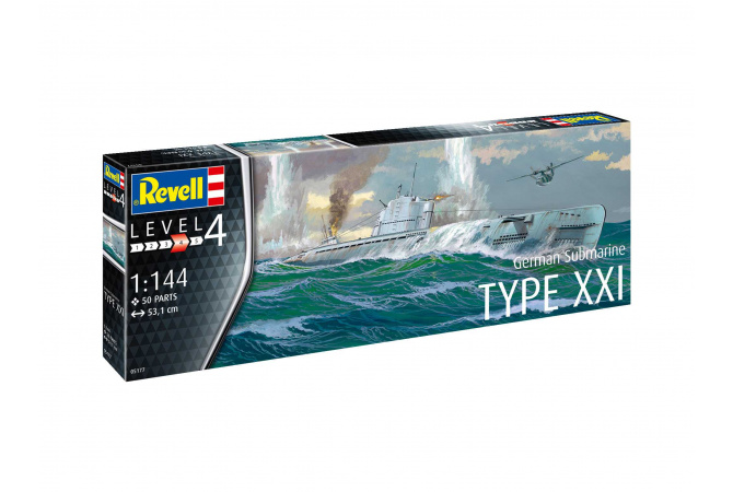 German Submarine Typ XXI (1:144) Revell 05177