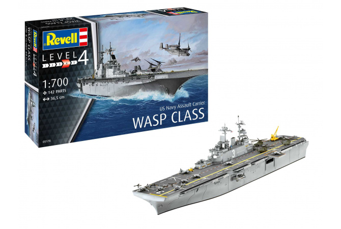 Assault Carrier USS WASP CLASS (1:700) Revell 65178
