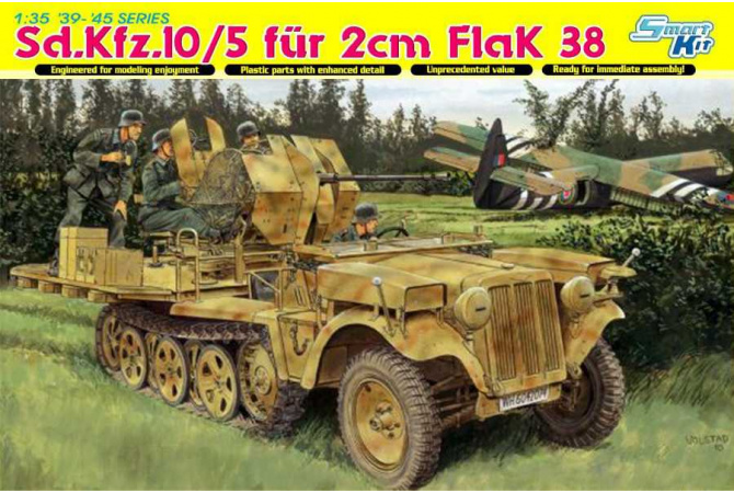 Sd.Kfz.10/5 für 2cm Flak 38 (SMART KIT) (1:35) Dragon 6676