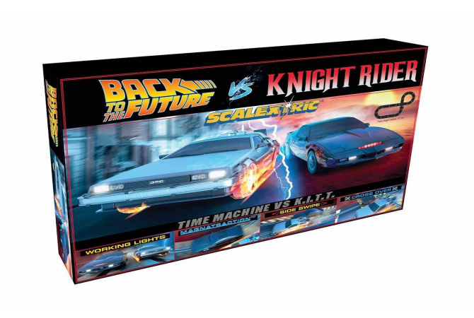 Autodráha SCALEXTRIC C1431P - Back to the Future vs Knight Rider Race Set (1:32)(1:32) Scalextric C1431P