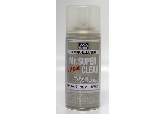 Mr.Super Clear UV Cut Flat Spray - Matný lak s UV filtrem 170ml - Gunze Sangyo B523