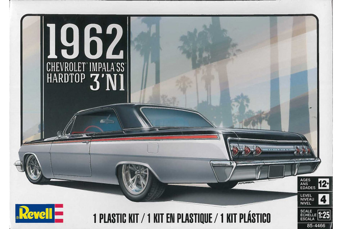 &apos;62 Chevy Impala 3 in 1 (1:25) Monogram 4466