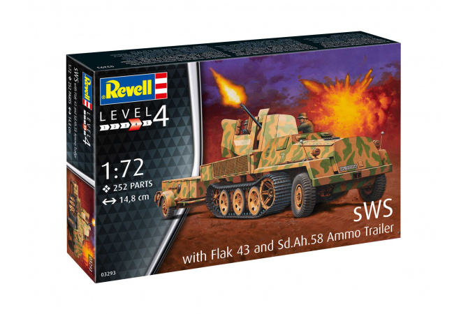 sWS mit Flak-Aufbau als Sfl. mit 3,7cm Flak 43 (1:72) Revell 03293