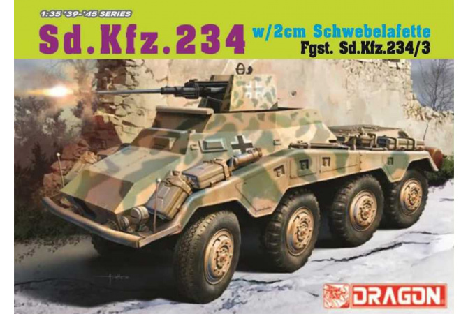 Sd.Kfz. 234/3 w/2cm Schwebelafette (2cm) (1:35) Dragon 6969