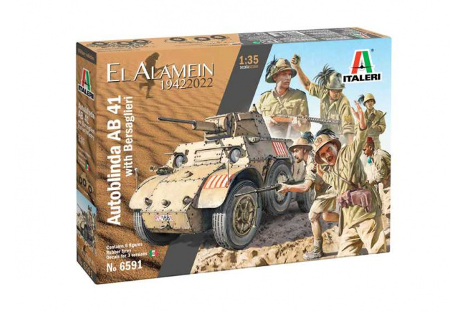 AB 41 with Bersaglieri Italian Infantry (1:35) Italeri 6591