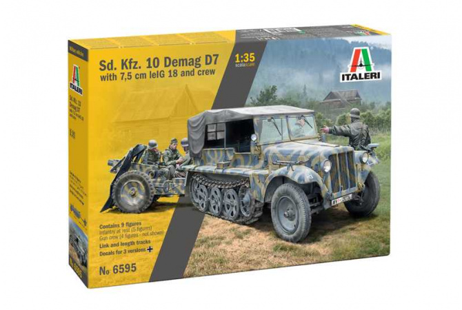 Sd. Kfz. 10 Demag with Le. IG18 and Crew (1:35) Italeri 6595