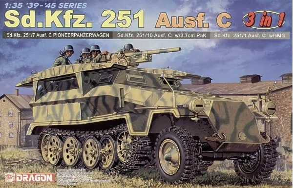 Sd.Kfz.251 Ausf.C (3 IN 1) (1:35) Dragon 6224