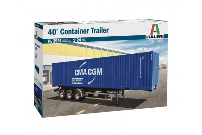 40’ Container Trailer (1:24) Italeri 3951