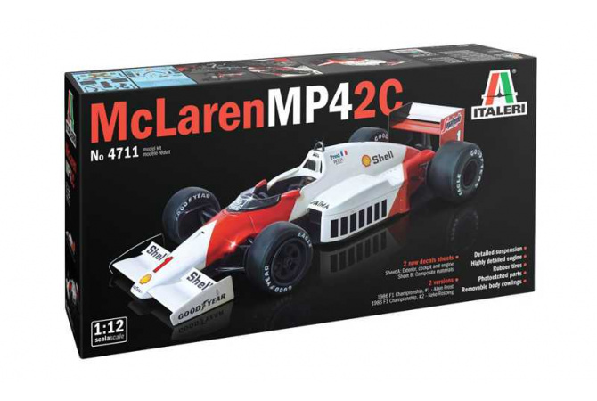 Mc Laren MP4/2C Prost Rosberg (1:12) Italeri 4711