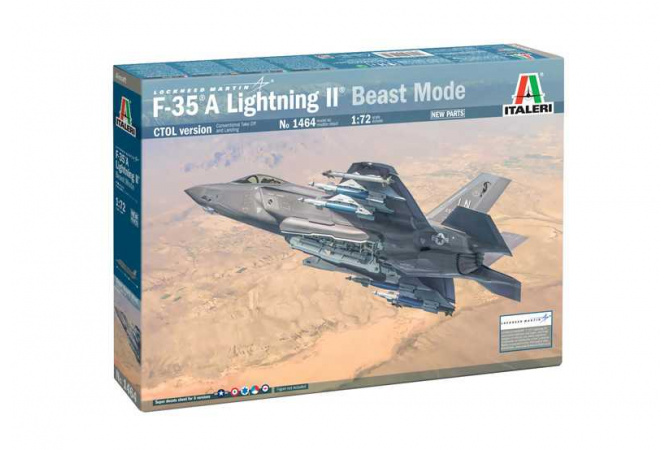 F-35A Lightning II (Beast Mode) (1:72) Italeri 1464
