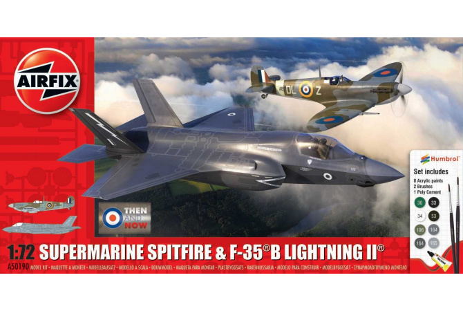 'Then and Now' Spitfire Mk.Vc & F-35B Lightning II (1:72) Airfix A50190