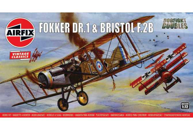 Fokker DR1 Triplane & Bristol Fighter Dogfight Double (1:72) Airfix A02141V