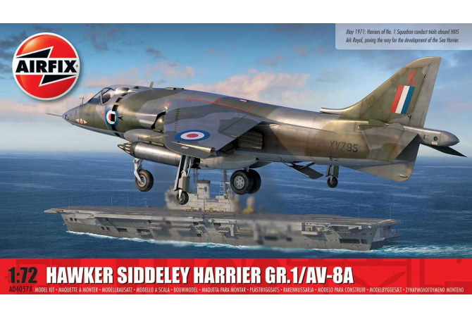 Hawker Siddeley Harrier GR.1/AV-8A (1:72) Airfix A04057A