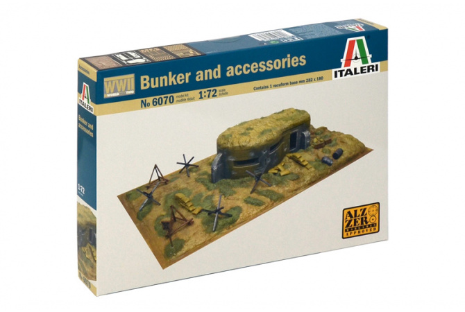 WWII - BUNKER AND ACCESSORIES (1:72) Italeri 6070
