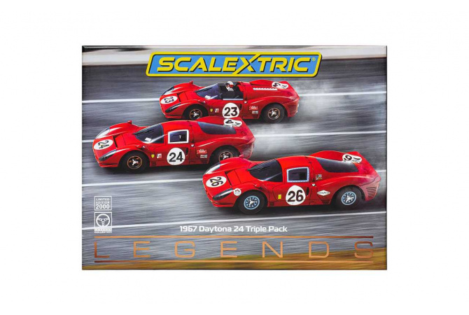 Autíčko GT SCALEXTRIC C4391A - 1967 Daytona 24 Triple Pack (1:32)(1:32) Scalextric C4391A