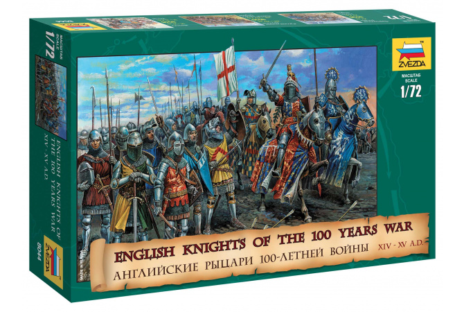 English Knights 100 Years War (1:72) Zvezda 8044