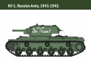 KV1 / KV2 (tank driver INCLUDED) (1:56) Italeri 15763 - Barvy