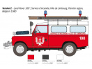 Land Rover Fire Truck (1:24) Italeri 3660 - Barvy